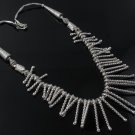 18" Multi Spiral Line Karen Hill Tribe Artisan 925 Sterling Silver Necklace