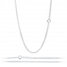 2mm Flat Cuban Link Chain 925 Sterling Silver Necklace