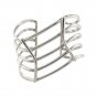 6.5" Multi Wavy Wire Line 925 Sterling Silver Cuff Bracelet Plain Polish
