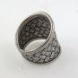 Karen Hill Tribe Dome Braid Weave Band Sterling Silver Ring Handmade Free Sz 9.5
