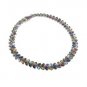 Laurel Wreath Vine Leaf Branch Multicolor Gemstone 925 Sterling Silver Necklace