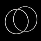 2.5mm 2pcs Hoop Circle Round Bangle 925 Sterling Silver Bracelet Polish Tube