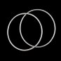 2.5mm 2pcs Hoop Circle Round Bangle 925 Sterling Silver Bracelet Polish Tube