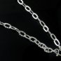 5.5mm Oval Flat Striped Cable 925 Sterling Silver Link Chain Necklace Polish