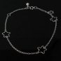 9" Star Ring Charm 925 Sterling Silver Chain Anklet Bracelet