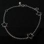 9" Star Ring Charm 925 Sterling Silver Chain Anklet Bracelet