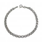 5mm Circle Round Rolo 925 Sterling Silver Chain Link Bracelet