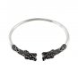 6" Dragon Head End Bali Cuff 925 Sterling Silver Cuff Bracelet