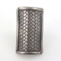 Karen Hill Tribe Rectangle Basket Weave Sterling Silver Ring Handmade