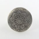 Karen Hill Tribe Circle Round Sun Stamp Sterling Silver Ring Size 6 to 9