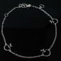 10" Apple Fruit Link 925 Sterling Silver Chain Anklet Bracelet
