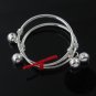 2pcs 3mm Round Baby Bangle Pair Ball Bell 925 Sterling Silver Gift Polish