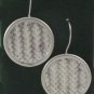 Flat Circle Round Weave 925 Sterling Silver Earrings Karen Hill Tribe