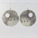 Circle Curve Cluster Flower Sterling Silver Earrings Thai Karen Hill tribe
