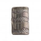 Karen Hill Tribe Wavy Dot Stamp Rectangle 925 Sterling Silver Ring 6.5