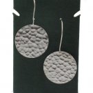 Flat Circle Round Hammered 925 Sterling Silver Earrings Karen Hill Tribe