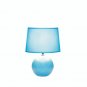 BLUE ROUND BASE TABLE LAMP