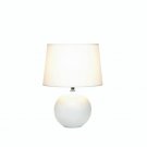 WHITE ROUND BASE TABLE LAMP