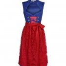 Bavarian German Oktoberfest Dirndl Beer Costume Womens Ladies Fancy Dress