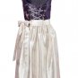 3 Pieces Embroidered German Bavarian Trachten Dirndl White Black