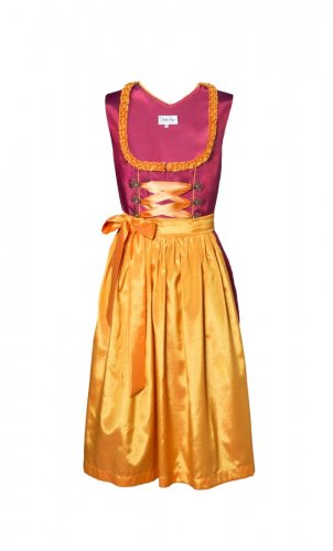 3 Piece Embroidered German Bavarian Trachten Dirndl Twin Color