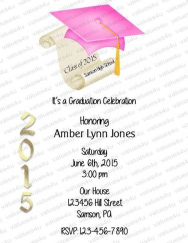 Personalized Graduation Invitations (graduation953)