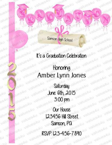 Personalized Graduation Invitations 954