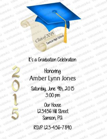 Personalized Graduation Invitations 927