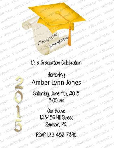 Personalized Graduation Invitations (graduation928)
