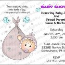 Personalized Baby Shower Invitations (babygirl2232)