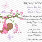 Personalized Flat Baby Shower Invitations (babygirl2204)