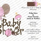 Personalized Baby Shower Invitations (baby girl809)