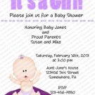 Personalized Baby Shower Invitations (baby girl2033)
