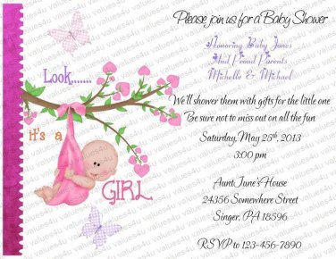 Personalized Baby Shower Invitation (babygirl2203)