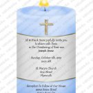 Personalized Die Cut Christening Invitations (cccandle102)