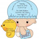 Contour Cut Laser Guided Baby Shower Invitation (ccbabyboy102)