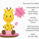 Baby Shower Flat Invitation (babygirl2243)