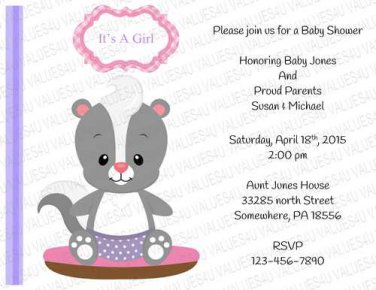 Personalized Baby Shower Invitation (babygirl2246)