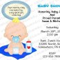 Personalized Baby Shower Invitation (babyboy1236)
