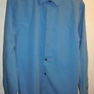 Mens Blue Express button front dress shirt Size M 15-15 1/2