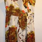 Womens New York & Co Multi-color brown floral dress size 8 NWT