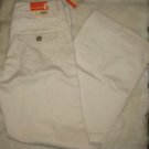 Womens Juniors Weatherproof pants in Crème size 4 NWT 100% cotton new off white