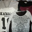 Lot of 5 juniors womens top tshirts shirts size M