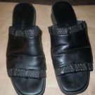 Women's Cole Hahn black leather slip on sandals size 6 1/2