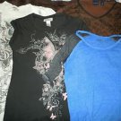 Lot of 4 juniors womens top shirts size M