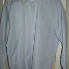 J Crew tailored button front long sleeve blue mens dress shirt size L