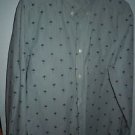Mens H&M L.O.G.G button front long sleeve dress shirt size L