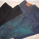 Womens Lot of 4 Mossimo size 6 jeans pants black green blue