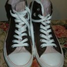 Converse All Star Chuck Taylor hi top canvas shoes size 7 men 9 women pink/brown
