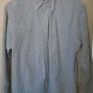 Mens Lands' End long sleeve button front shirt size 16/35